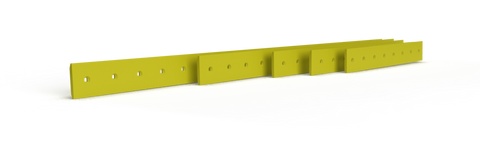 Bolt On Reversible Double Bevel Edge 25mm 16x 3/4 holes - WPA 1XP® Advanced Wear Steel for Extreme Performance